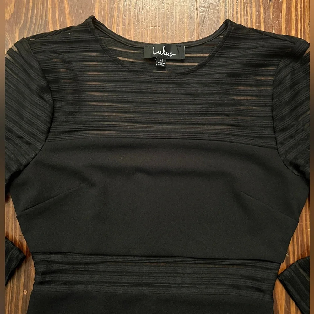 LULUS Little Black Dress Perfect Mesh Cocktail Dress in Black - Picture 7 of 9